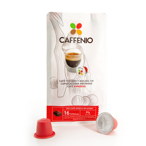 Capsulas de café compatible con Nespresso®, Pluma Hidalgo, Oaxaca, 16 piezas CC