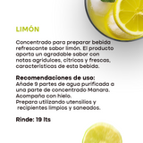 Concentrado para Aguas Frescas Manara sabor Limón