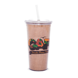 vaso de acrílico con popote