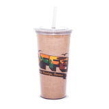 vaso de acrílico con popote