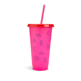 Kit de 5 vasos de plástico verano de 450 ml