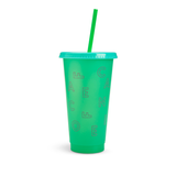 Kit de 5 vasos de plástico verano de 450 ml