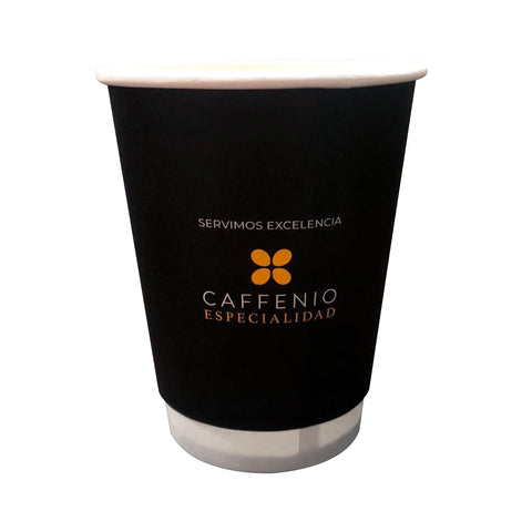 Vaso 12 oz. para bebidas calientes caffenio especialidad